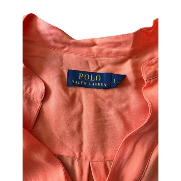 Polo Ralph Lauren Women's Light Weight Peach Long Sleeve Top - Picture 4 of 7